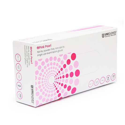 Pink Nitrile Gloves - Box of 100