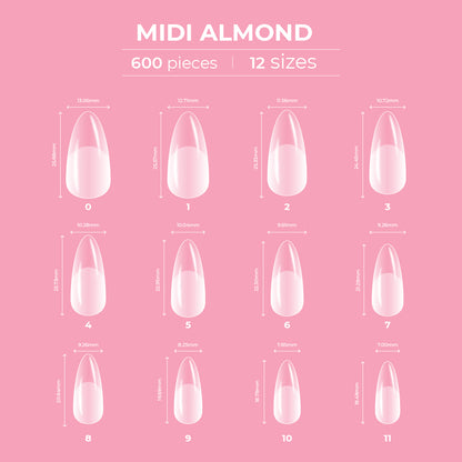 Dream Coverage Full Tips - Almond