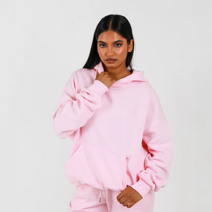 Hooded Sweat With Back & Chest Print