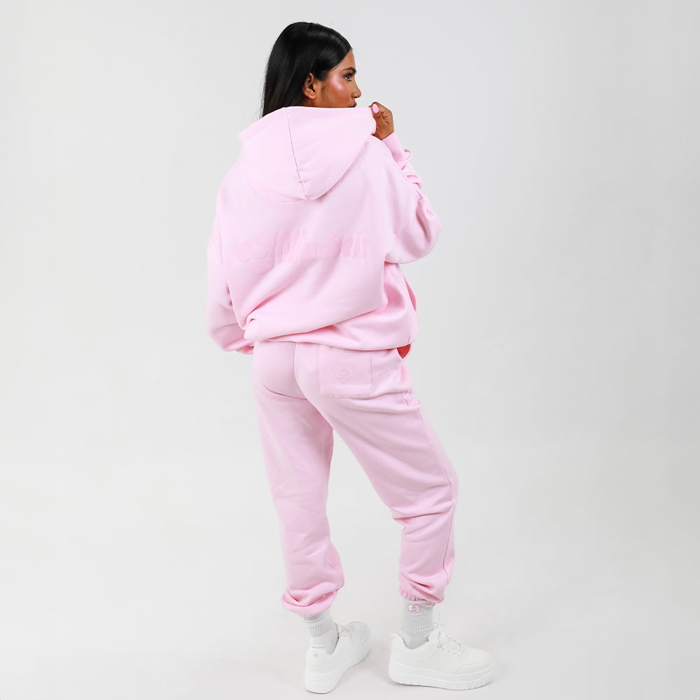 Hooded Sweat With Back & Chest Print