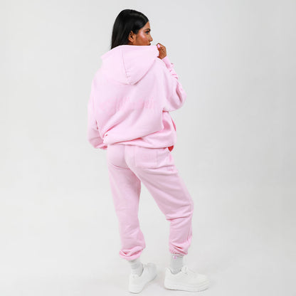 Hooded Sweat With Back & Chest Print