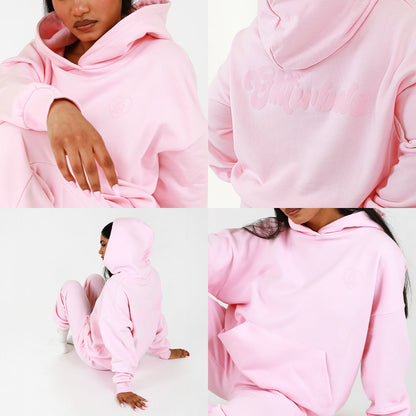 Hooded Sweat With Back & Chest Print