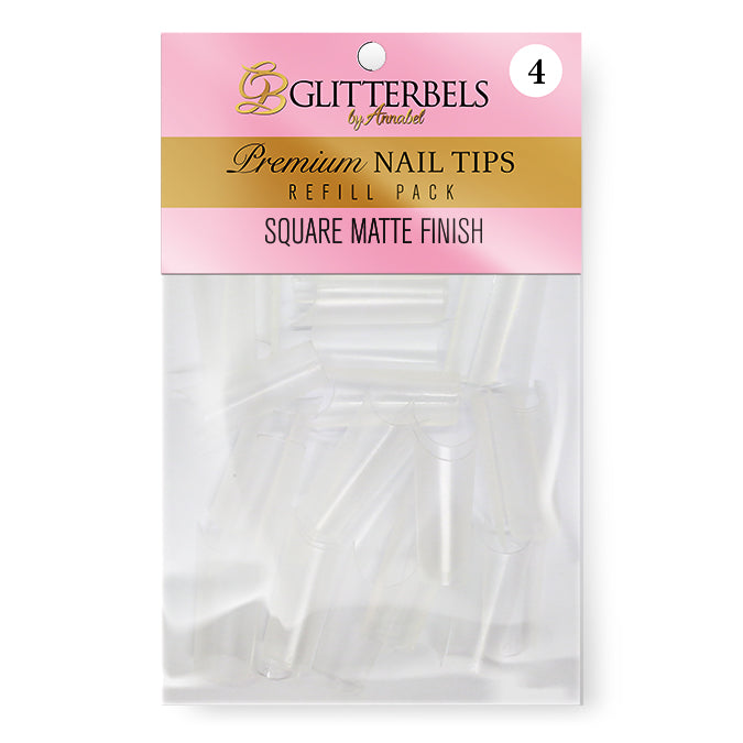 Square Matte Finish Tips Refills - Pack of 50